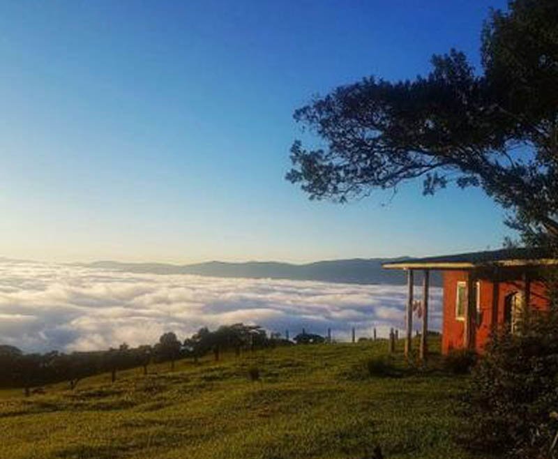 Vista da montanha a partir do Tao Tien